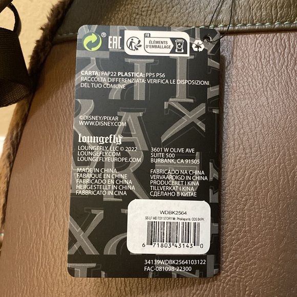 NWT Loungefly Disney Pixar Toy Story Mr. Pricklepants Rare! - Picture 3 of 8